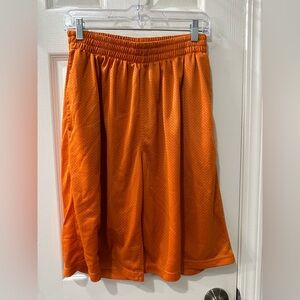 Galaxy By Harvic Orange Polyester Shorts